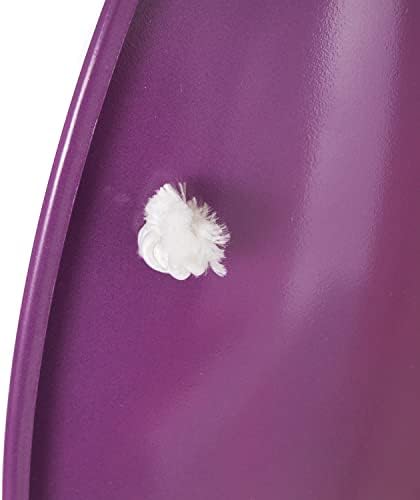 Slippery Racer ProDisc 26 Inch Heavy Duty Aluminum Iron Alloy Metal Kids Winter Saucer Snow Sled with Dual Riveted Soft Grip Rope Handles, Purple