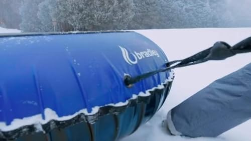 Bradley Snow Tubes with 50" Heavy Duty Cover | 2 Pack Inflatable Sledding Tubes