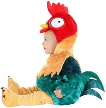 Disney Infant Moana Hei Hei Rooster Halloween Costume | Baby Rooster Costume with Bubble Tunic, Leggings, and Booties