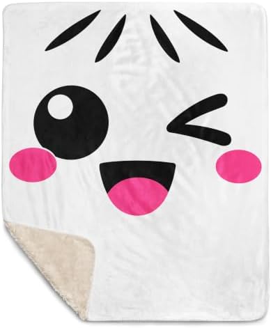 Squishy Dumpling Easy Halloween Costume Graphic Sherpa Throw Blanket