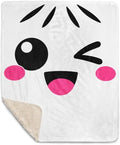 Squishy Dumpling Easy Halloween Costume Graphic Sherpa Throw Blanket