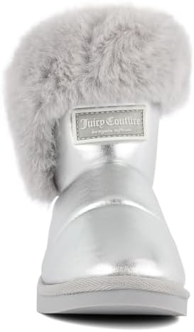 Juicy Couture Women's Slip On Winter Snow Boots Warm & Insulated Fur Lining Comfortable Fashion Booties