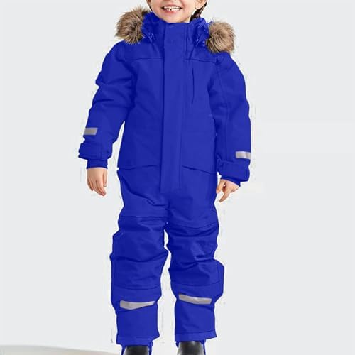 YRAETENM Snow Suit for Kids Boys Girls One Piece Snowsuit Girls and Boys Waterproof Insulated Winter Jumpsuit Coveralls