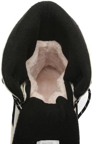 ROCKMARK Mens Winter Mid-Calf Snow Boots Fur Lined Warm Waterproof Slip On Outdoor Athletic Snow Boots