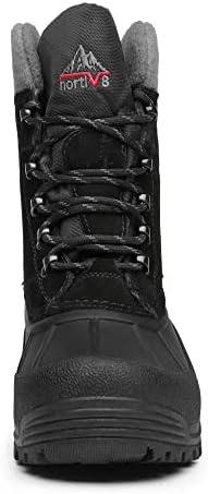 NORTIV 8 Men's Insulated Waterproof Winter Snow Boots TERREY