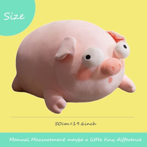 ELAINREN Ultra-Soft Pink Pig Plush Body Pillow/15.7''