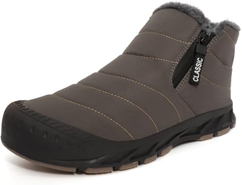 Lamincoa Mens Snow Boots Water Resistant Winter Boot Fur Lined Warm Shoes