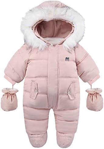 Baby Girls Winter Snowsuits Toddler Jackets For Boy Infant Jumpsuit