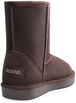 DREAM PAIRS Women's Shorty-New Mid Calf Winter Snow Boots