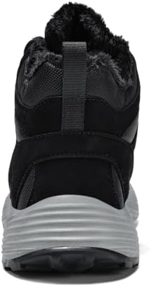 Winter Boots for Men and Women, Warm Fur-Lined Snow Boots with Slip-Resistant Outsole, High-Top Hiking Boots for Outdoor Walking and Cold Weather
