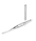 Tones Twin Head Nail Art Gel Brush - Brush for Gel Nails - Ultra Precise Nail Sculpting and 3D Nail Art Brush for Gel (#4 Flat & Spatula)