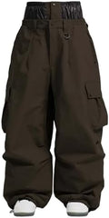 GSOU SNOW Women Men Baggy Snowboard Pants Ski Snow Pants Waterproof