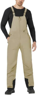 WULFUL Mens Insulated Snow Bibs Waterproof Winter Ski Pants Snowboarding Overalls