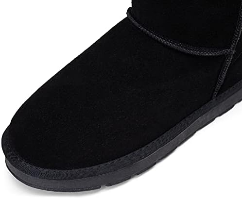 Jousen Men's Winter Boots Fur Lined Suede Snow Boots