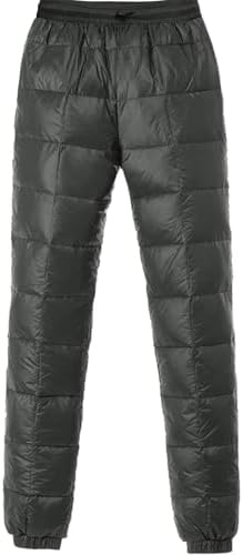Men's Snow Ski Pants Winter Warm Down Pants Insulated Puffer Trousers