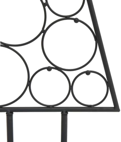 Metal Christmas Tree, Modern DIY Holiday Decor, Black, 49.2 in