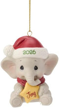 Precious Moments 2026 Elephant Christmas Porcelain Keepsake Ornament 261009