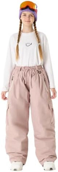 GSOU SNOW Kids Snow Pants Girls Boys Baggy Snowboard Pants Insulated