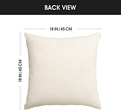 AVOIN colorlife Merry Christmas Let It Snow Joy Stripes Gift Box Red Throw Pillow Covers, 18 x 18 Inch Xmas Tree Holiday Cushion Case Decoration for Sofa Couch Set of 4