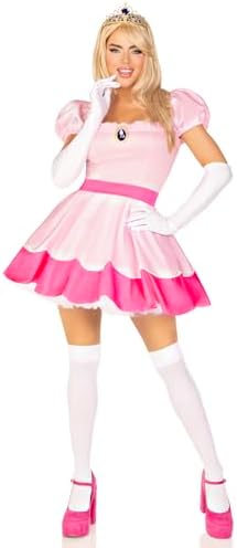 Leg Avenue Womens Princess Costume With Jeweled Dress Crown Gloves