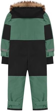 YRAETENM Snow Suit for Kids Boys Girls One Piece Snowsuit Girls and Boys Waterproof Insulated Winter Jumpsuit Coveralls
