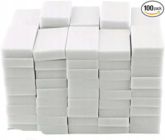 Replacement for Compatible with Magic Sponge Eraser BULK PACK Melamine Cleaning Foam Approx 10mm from USA - 100