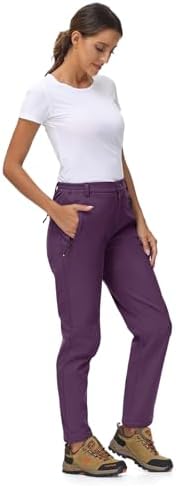 YSENTO Women's Hiking Pants Fleece Lined Winter Snow Ski Insulated Utility Work