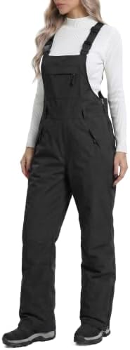 DAFENGEA Women's Ski Snow Bibs Adjustable Straps Overalls