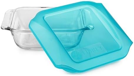 Libbey Baker’s Premium 2 Piece Glass Baking Dish Set, Stackable Casserole Dish with Lid Set, Baking Glassware for Casseroles, Lasagna, Brownies