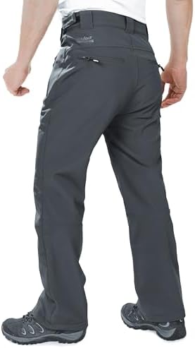 Outdoor Ventures Men's Fleece Lined Ski Snow Pants Waterproof Insulated