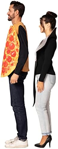 Rasta Imposta Halloween Couples Costume, Pepperoni Pizza & Pizza Cutter, Adult One Size, Unisex