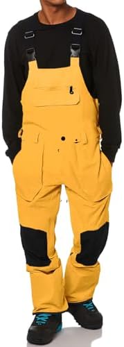 Men's Waterproof Insulated Snow Bib Overalls Ski Pants Snowboard