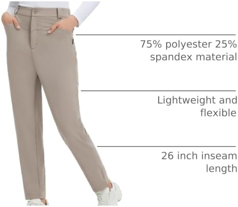 baleaf Womens Fleece Lined Pants with 5 Pockets Thermal Cold Gear
