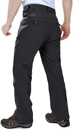Outdoor Ventures Men's Fleece Lined Ski Snow Pants Waterproof Insulated