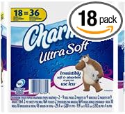 Charmin Ultra Soft Double Roll Toilet Paper, 18 ct