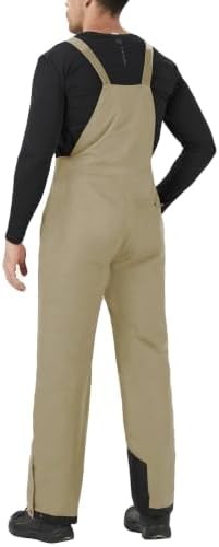 WULFUL Mens Insulated Snow Bibs Waterproof Winter Ski Pants Snowboarding Overalls