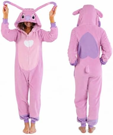 Funziez! Slim Fit Adult Onesie - Animal Costume - Plush Unisex Halloween One Piece Cosplay Suit for Women and Men