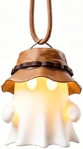 Cute Camping Ghost Night Light, Ghost Squad 3D Printed Lantern Shade Set, Cute Home Decor Squishy Lamp, for Birthday Halloween Decorations ，B