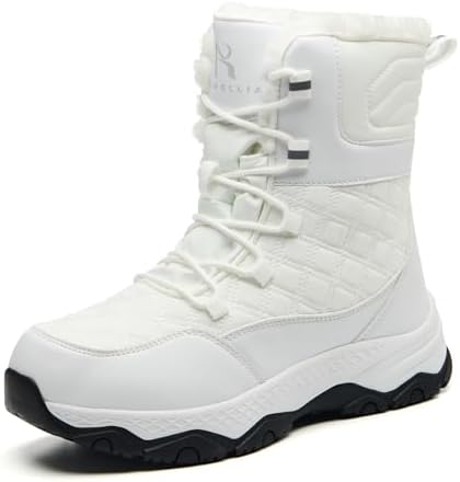 Snow Boots for Women Waterproof Mid-Calf Booties Winter Hiking Boot Durable Warm Winter Outdoor Footwear Fur Lined Boot Non-Slip Climbing Shoes