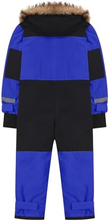 YRAETENM Snow Suit for Kids Boys Girls One Piece Snowsuit Girls and Boys Waterproof Insulated Winter Jumpsuit Coveralls