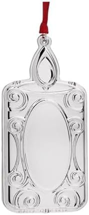 Wallace 2025 Silver-Plated Engraveable Candle Ornament 13th Annual Edition - Handcrafted Collectible with Gift Box, Velvet Pouch and Ribbon, Made in USA