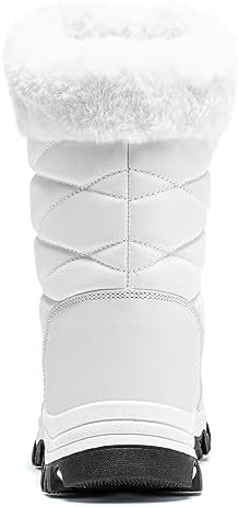 HOBIBEAR Women's Waterproof Winter Snow Boots Lightweight Warm Faux Fur Lined Mid-Calf Booties