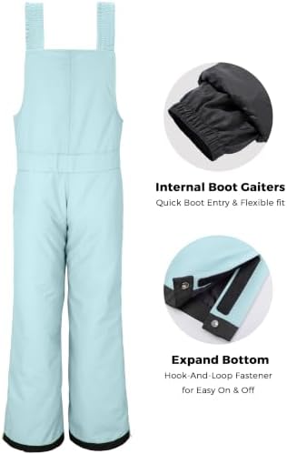 Wantdo Kids Snow Pants Boys & Girls Waterproof Insulated Ski Bib Overalls