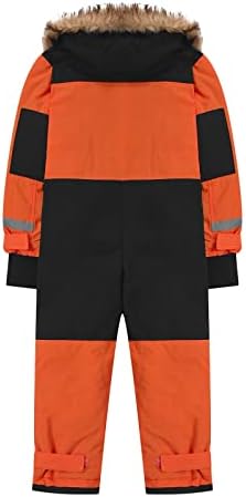 YRAETENM Snow Suit for Kids Boys Girls One Piece Snowsuit Girls and Boys Waterproof Insulated Winter Jumpsuit Coveralls
