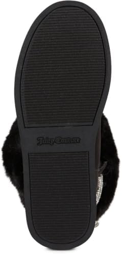 Juicy Couture Women's Slip On Winter Snow Boots Warm & Insulated Fur Lining Comfortable Fashion Booties