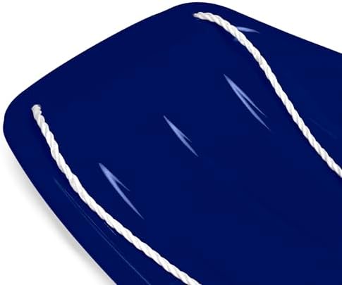 Best Choice Products 35in Kids Plastic Toboggan Snow Sled w/Pull Rope, 2 Handles
