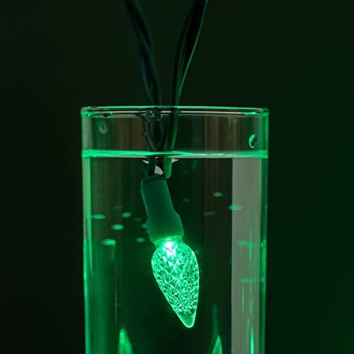 YULETIME 140 Green C6 Christmas String Lights, 2-Set 36 ft 70 One-Piece LED