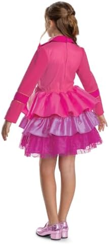Disguise Girls' Disney Descendants Deluxe Pink Costume for Kids, Official Wicked Wonderland Halloween Costume Dress