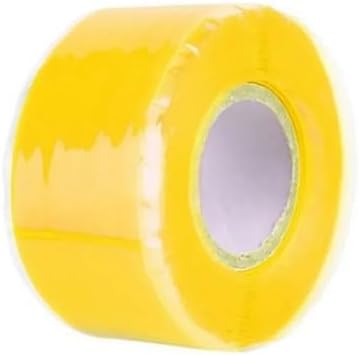 20 Roll 1 Inch X 10 FT Self-Fusing Silicone, Thickness 0.5mm Hose Repair Tape, Heavy Duty and Leak Proof Rubber Hose Tape, Pipe for Water(Yellow Tape)