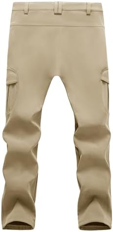 MAGCOMSEN Snow Pants for Men Fleece Lined Softshell Winter Men's Ski Pants